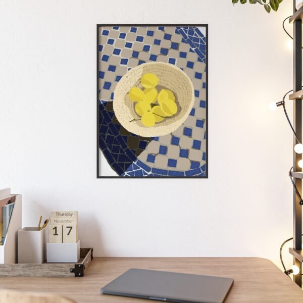 affiche soleil sur la terrasse