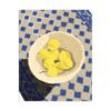 matte poster — mediterranean tile still life with lemon bowl