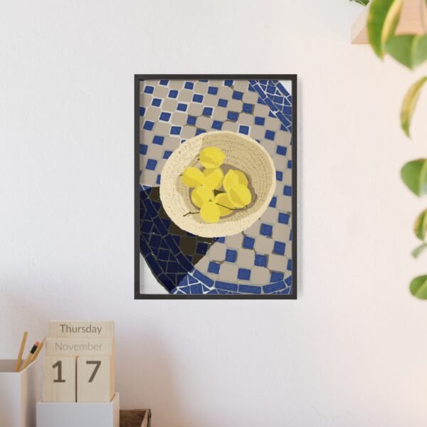 affiche soleil sur la terrasse