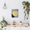matte poster — mediterranean tile still life with lemon bowl