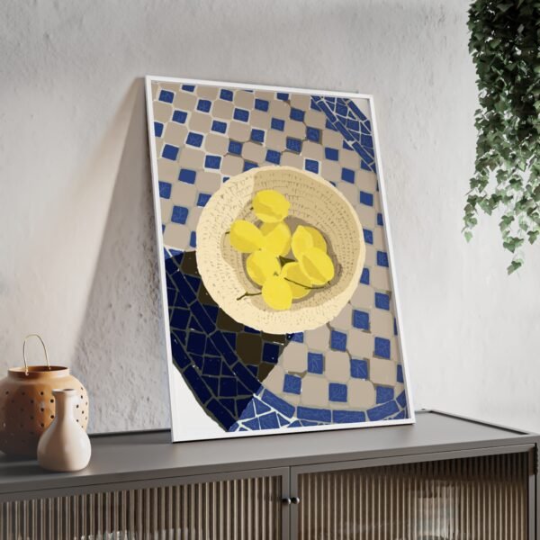 affiche soleil sur la terrasse