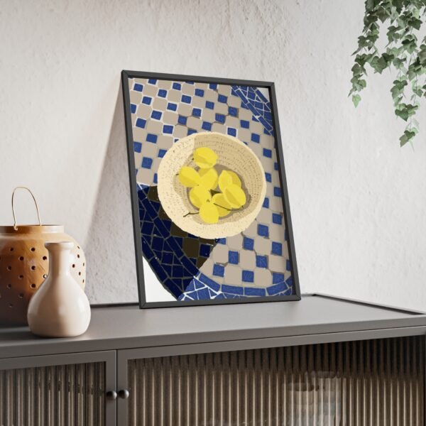 affiche soleil sur la terrasse