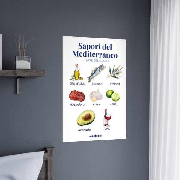 affiche matt sapori del mediterraneo