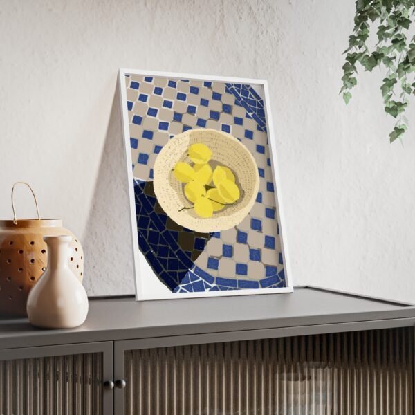 affiche soleil sur la terrasse