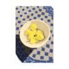 matte poster — mediterranean tile still life with lemon bowl