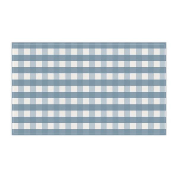 torchon carreaux bleu – méditerranée