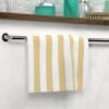 serviette visage rayures jaune – méditerranée