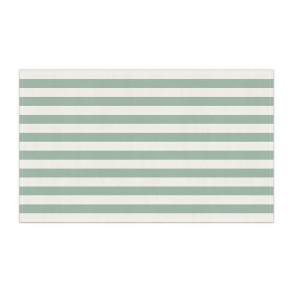 torchon rayures vert – méditerranée