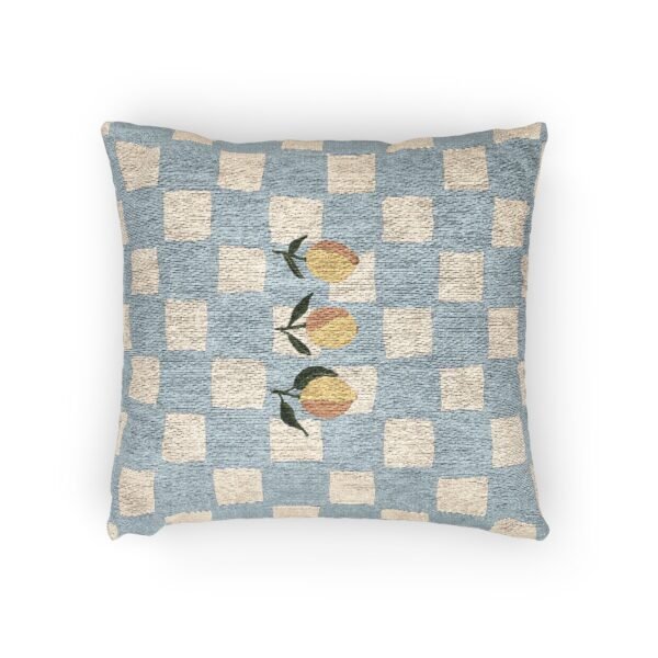 oreiller tissé “citrons de méditerranée” – 43 x 46 cm