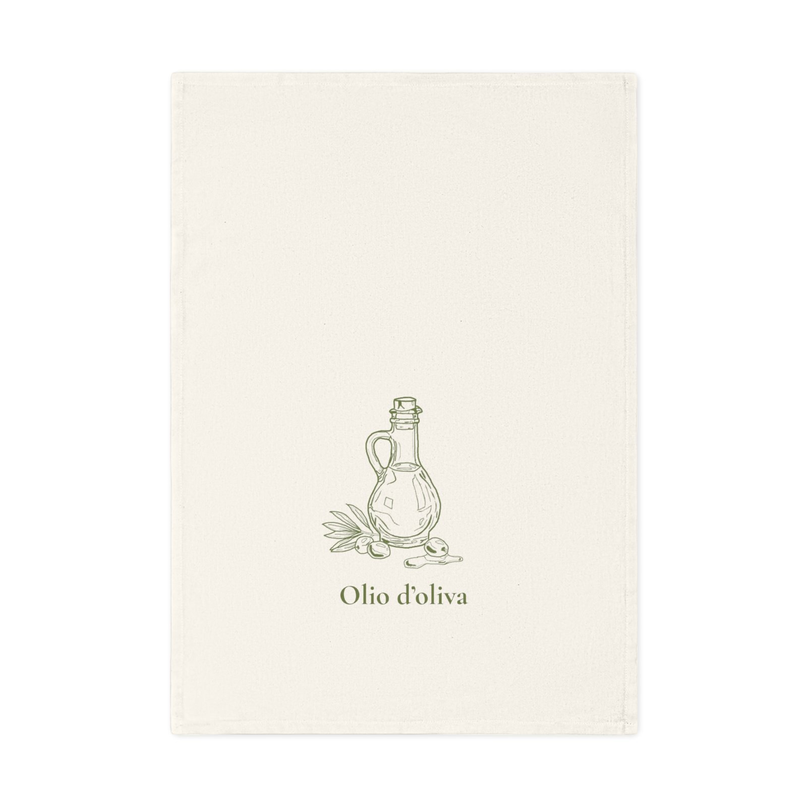 torchon “olio d’oliva” – style méditerranéen (vert olive)