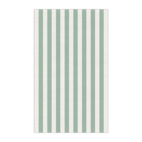 torchon rayures vert – méditerranée