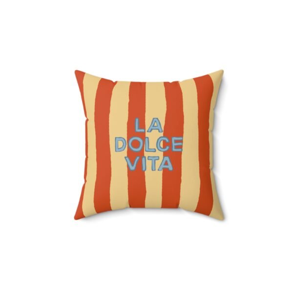 coussin “la dolce vita” – rayures sable & orange coussin “la dolce vita” – rayures sable & orange