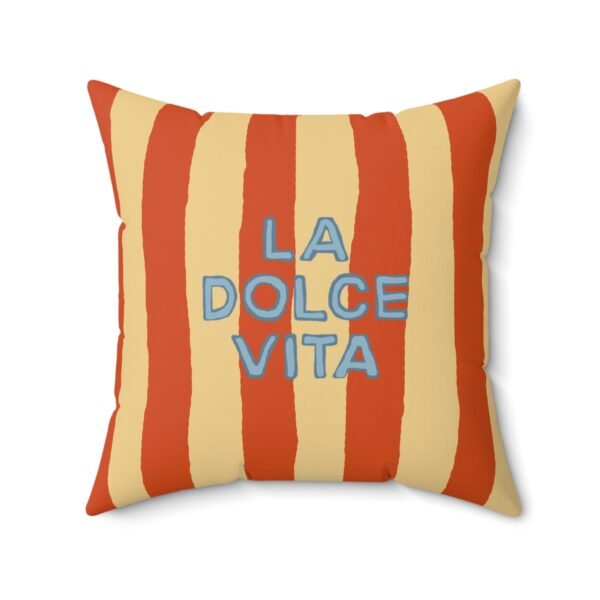 coussin “la dolce vita” – rayures sable & orange coussin “la dolce vita” – rayures sable & orange