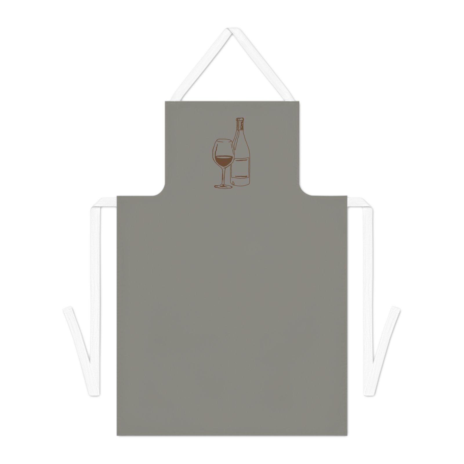 tablier illustration vin marron – chaleur rustique