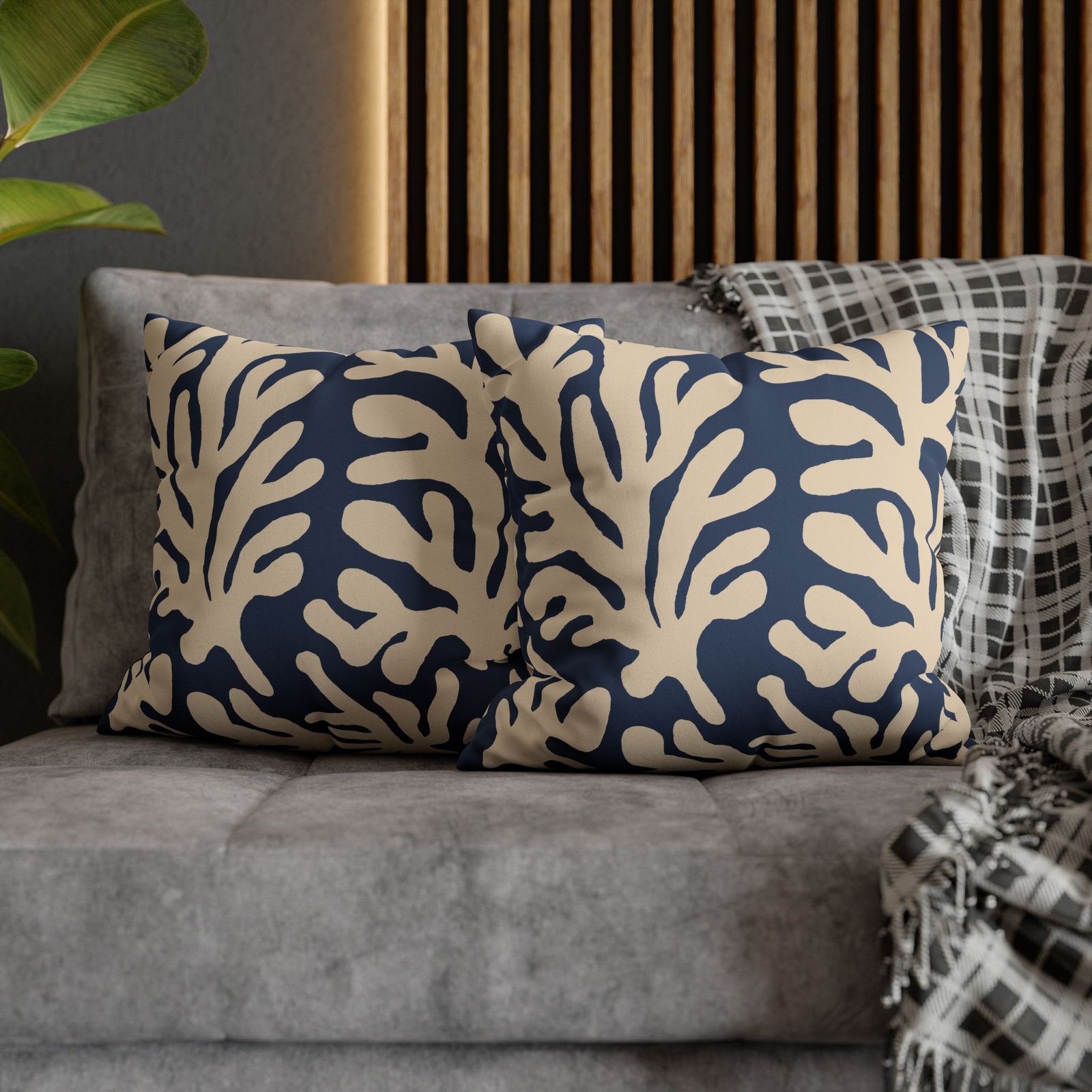 taie d’oreiller imitation daim – motif marin corail taie d’oreiller imitation daim – motif marin corail