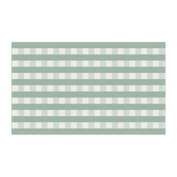 torchon carreaux vert – méditerranée