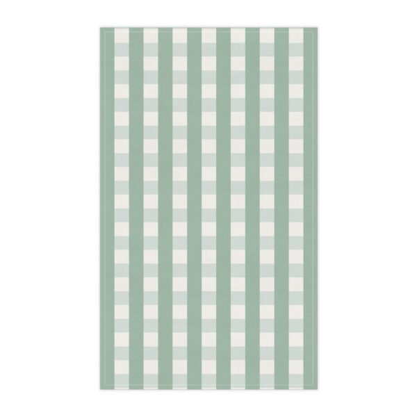 torchon carreaux vert – méditerranée