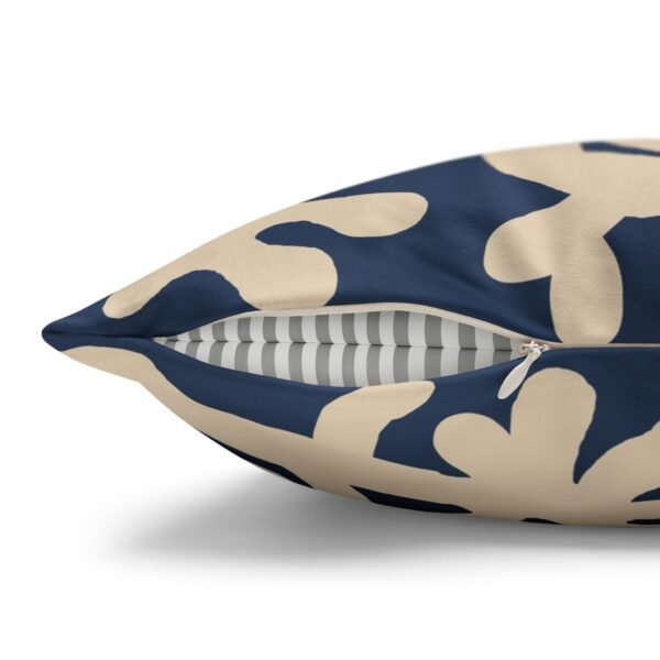 taie d’oreiller imitation daim – motif marin corail