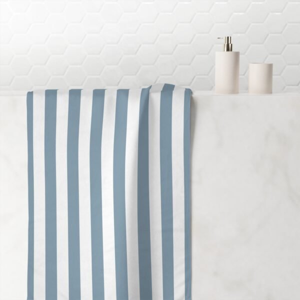 serviette rayures bleu – méditerranée