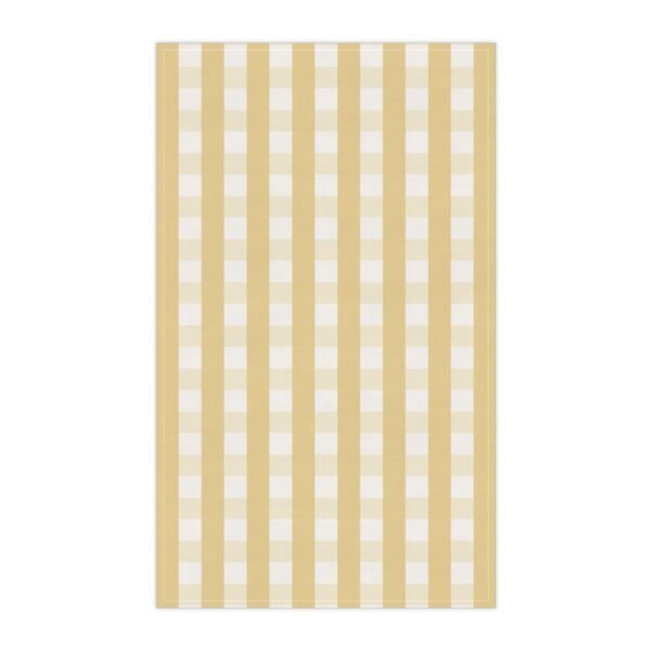 torchon carreaux jaune – méditerranée