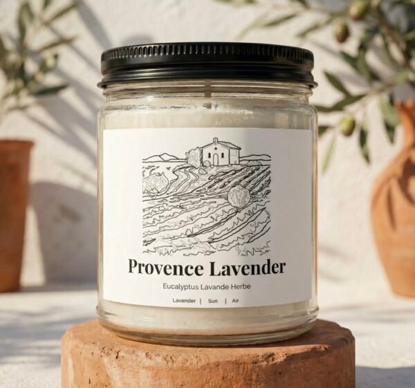bougie provence lavender — l’essence des champs du sud bougie provence lavender — l’essence des champs du sud